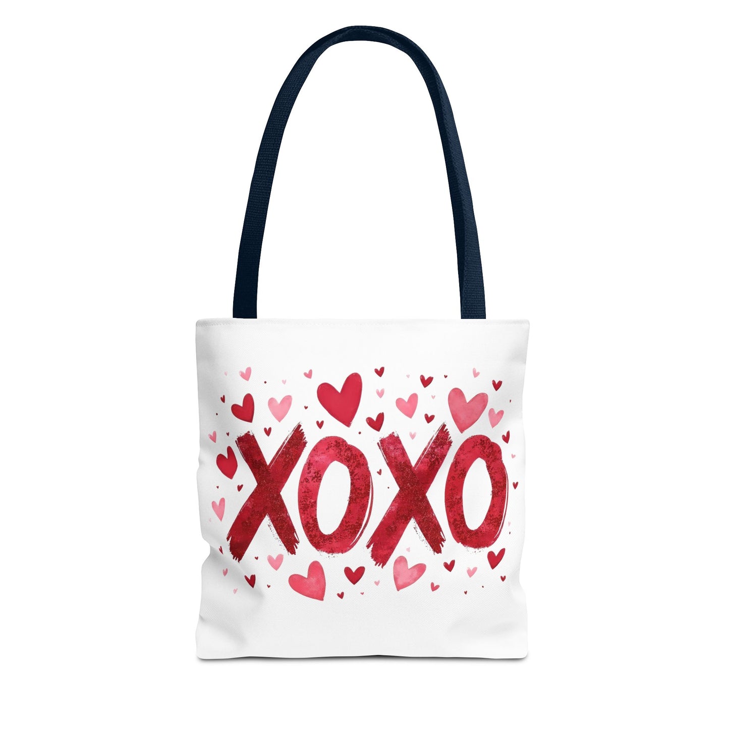 XOXO Hearts Tote Bag - Stylish Reusable Shopping Bag for Valentine's Day and Everyday Use