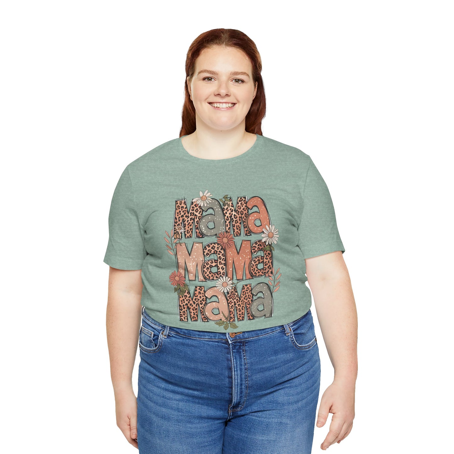 Floral Mama T-Shirt - Unisex Jersey Short Sleeve Tee for Mother's Day