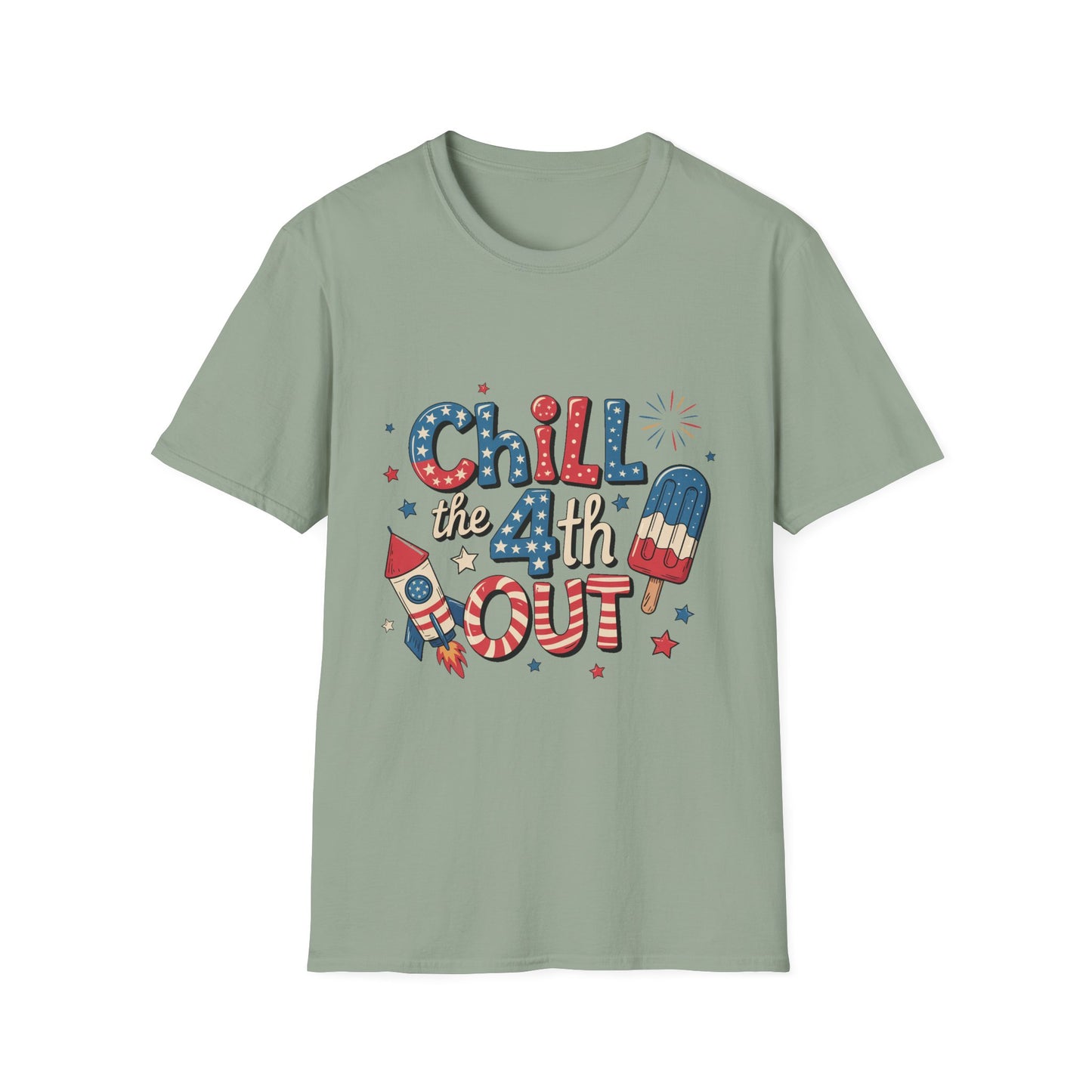 Patriotic Chill T-Shirt, 4th of July Shirt, Independence Day Apparel