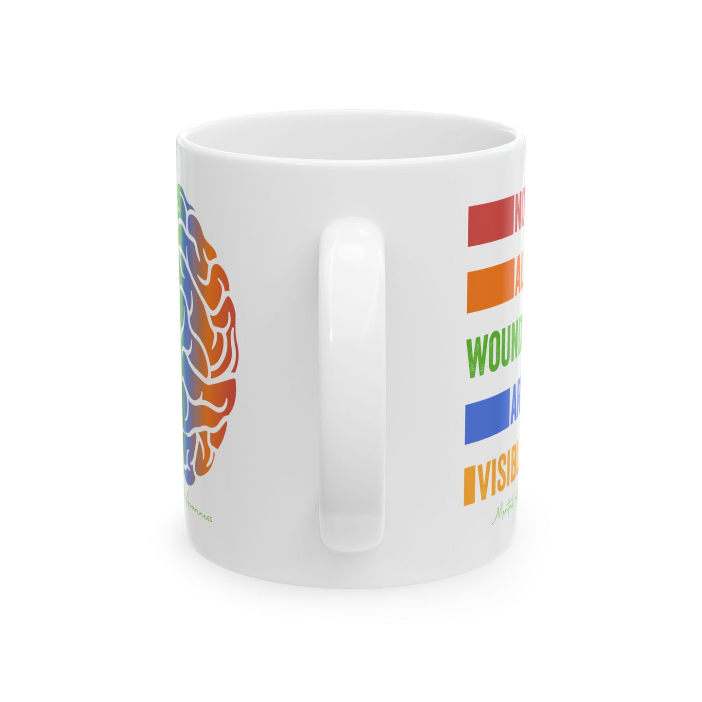 Inspirational Brain Graphic Ceramic Mug - 11oz & 15oz