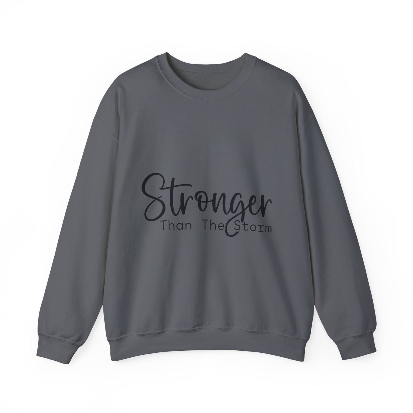 Stronger Than The Storm Unisex Heavy Blend Crewneck Sweatshirt | Cozy Casual Wear