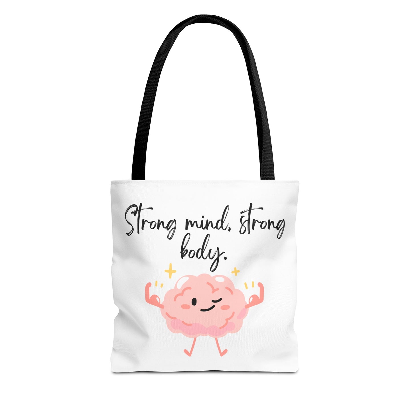 Strong Mind Strong Body Tote Bag – Fun & Motivational Design for Everyday Use