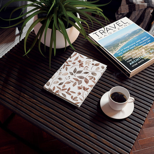 Elegant Floral Hard Backed Journal for Thoughtful Writing