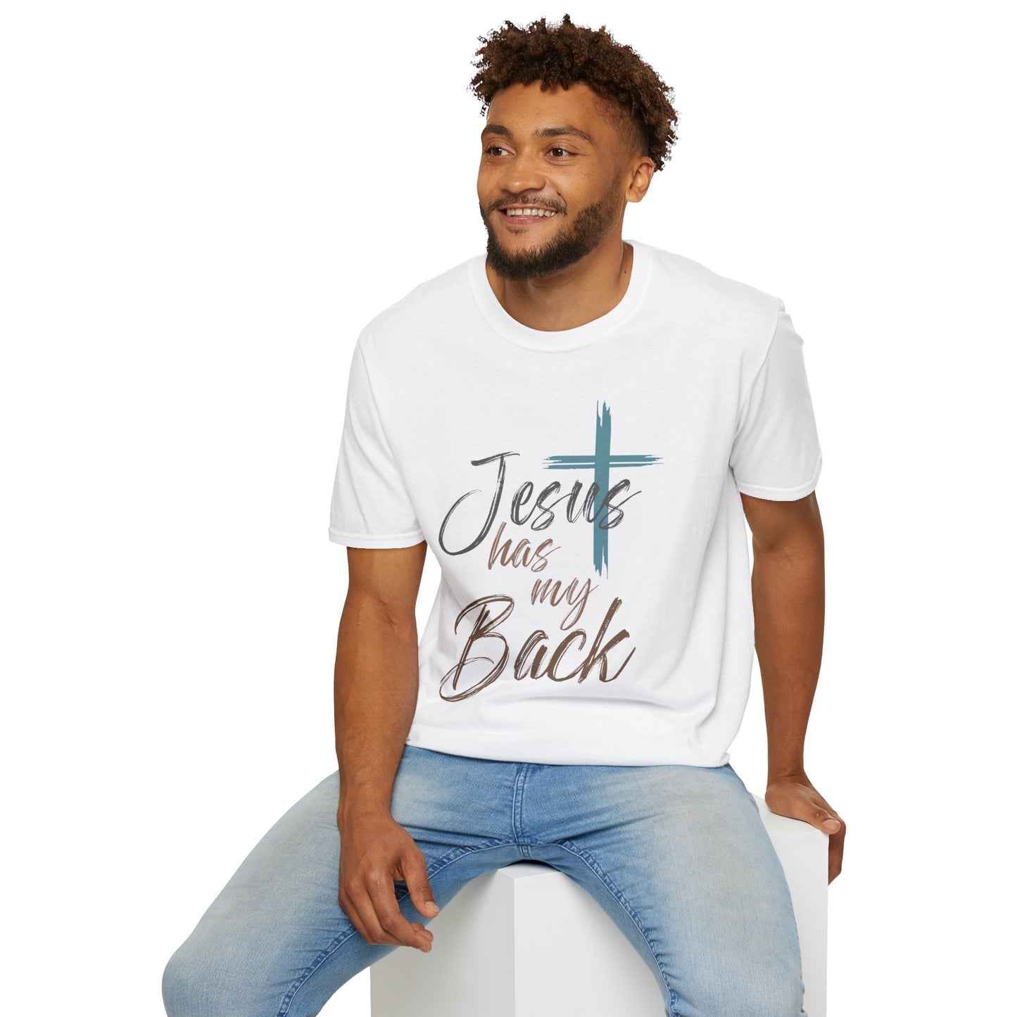 Jesus Has My Back T-Shirt — Christian Faith Cross Shirt