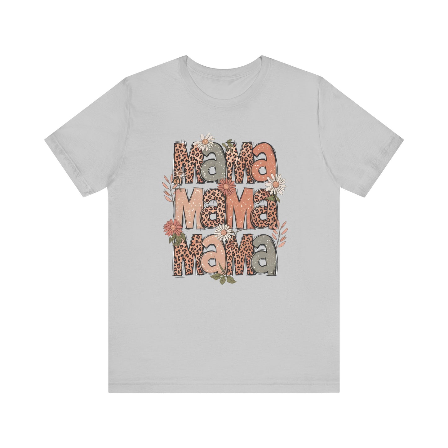 Floral Mama T-Shirt - Unisex Jersey Short Sleeve Tee for Mother's Day