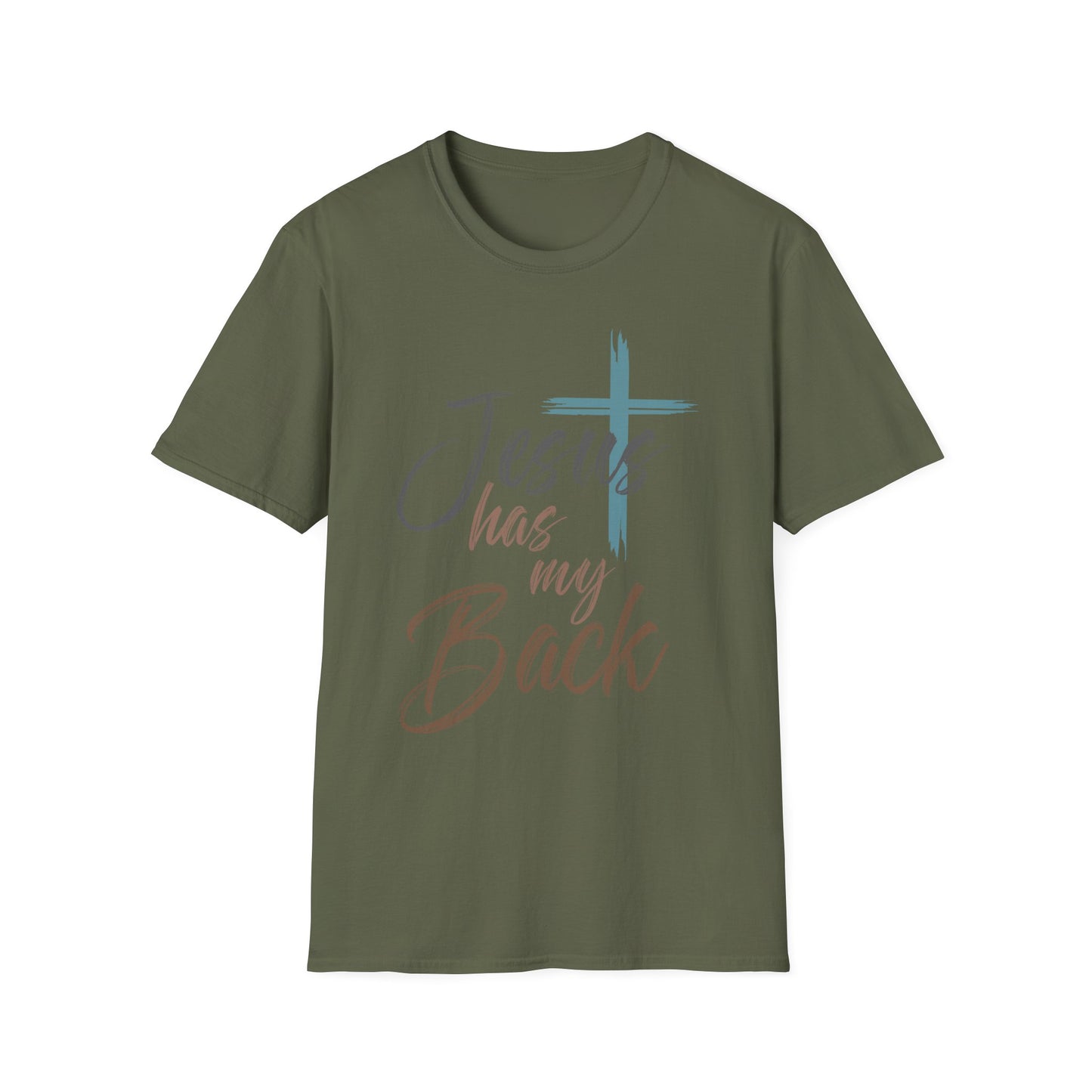 Jesus Has My Back T-Shirt — Christian Faith Cross Shirt