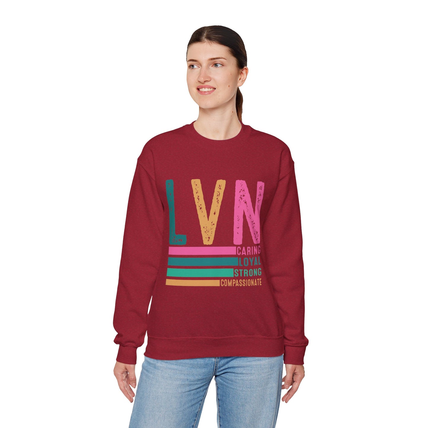 Caring LVN Unisex Sweatshirt - Strong and Loyal Crewneck