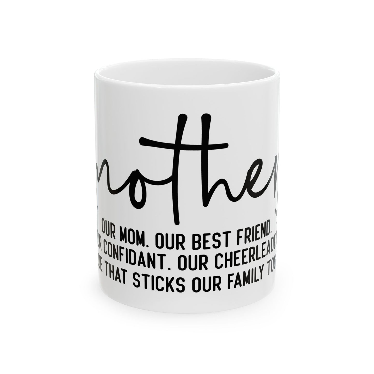 Custom Ceramic Mug - Perfect Gift for Mom with Heartfelt Message