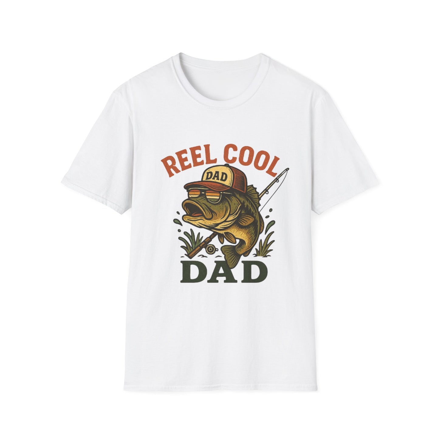 Reel Cool Dad T-Shirt | Fishing Gift, Father's Day Tee