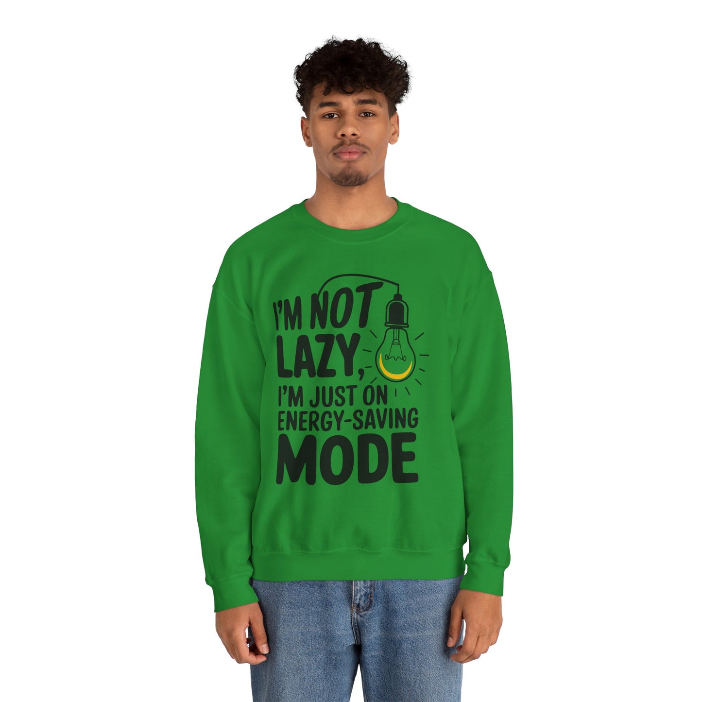 Funny Energy-Saving Mode Sweatshirt | Unisex Heavy Blend Crewneck