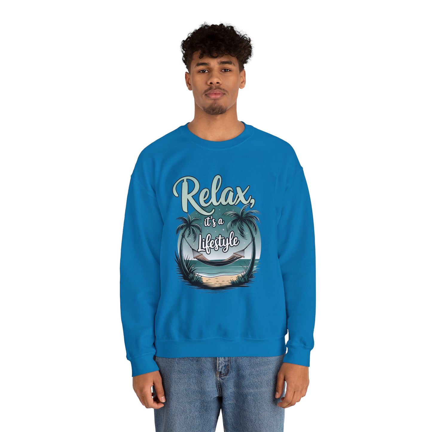 Relax Beach Vibe Unisex Crewneck Sweatshirt