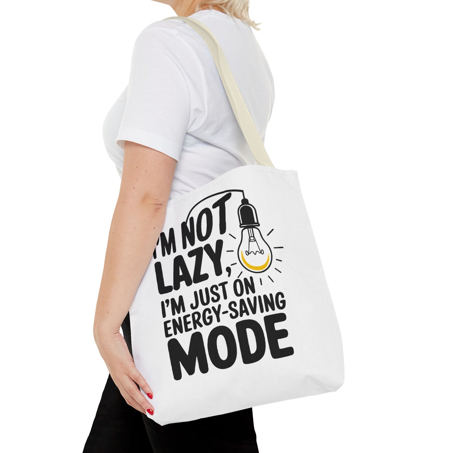 Funny Energy-Saving Mode Tote Bag - Ideal Gift for Relaxed Individuals