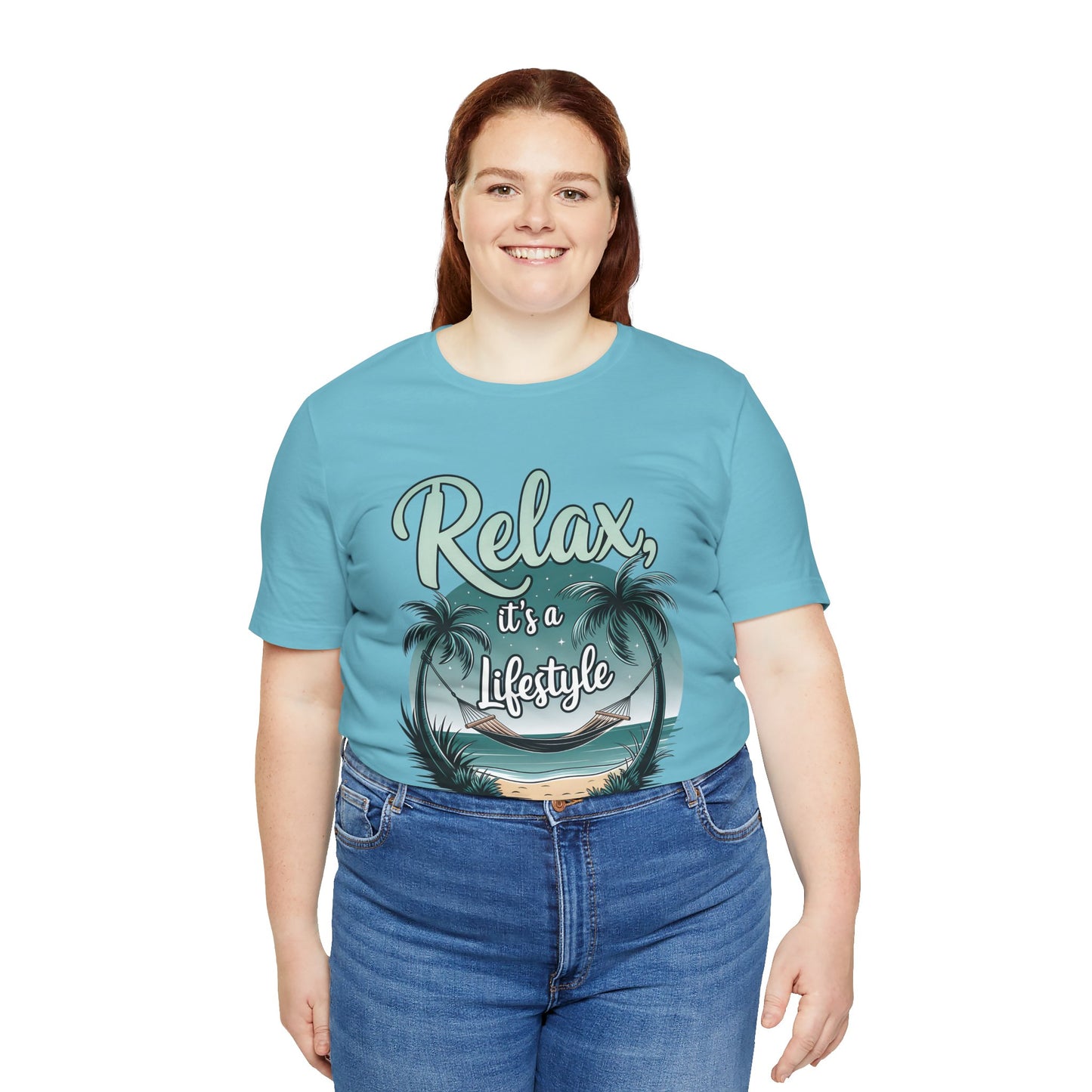 Relax, It's a Lifestyle Unisex Jersey Tee - Perfect for Beach Lovers & Vacation Vibes