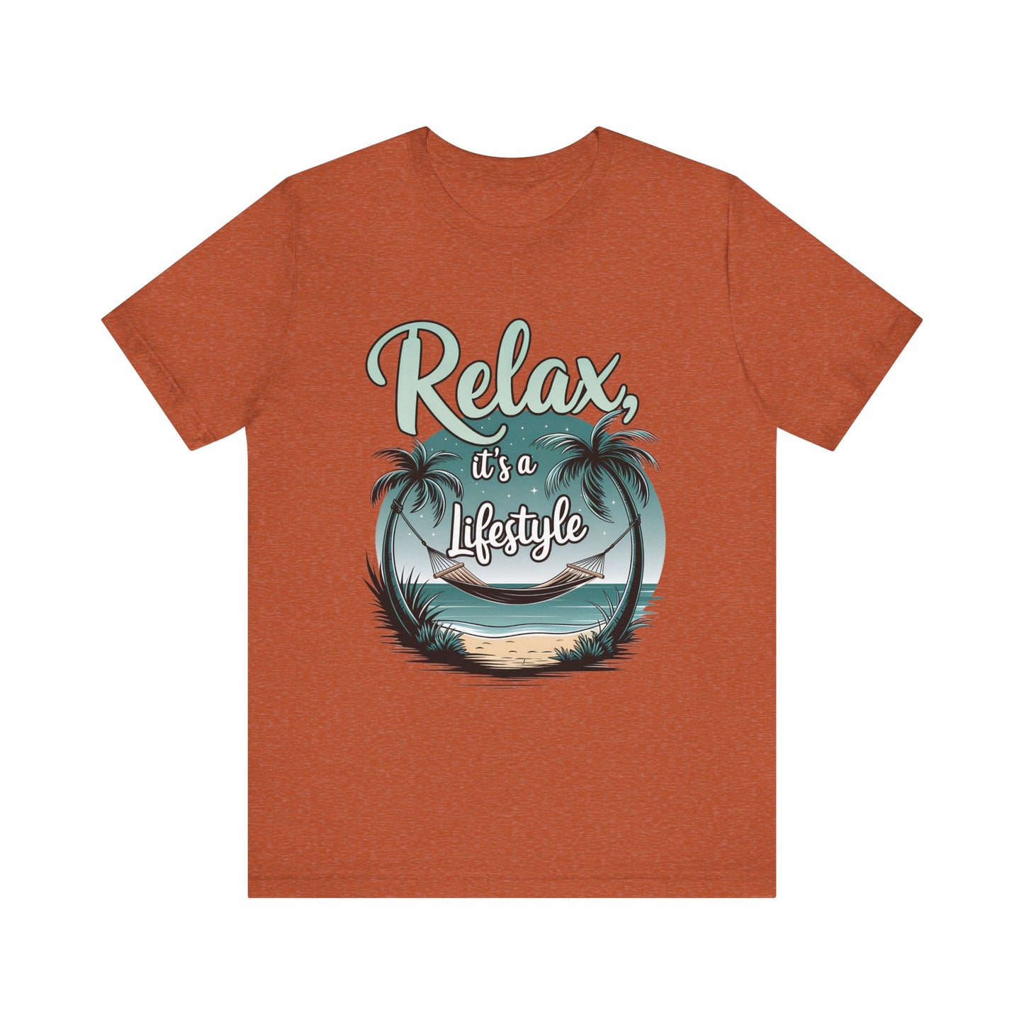 Relax, It's a Lifestyle Unisex Jersey Tee - Perfect for Beach Lovers & Vacation Vibes