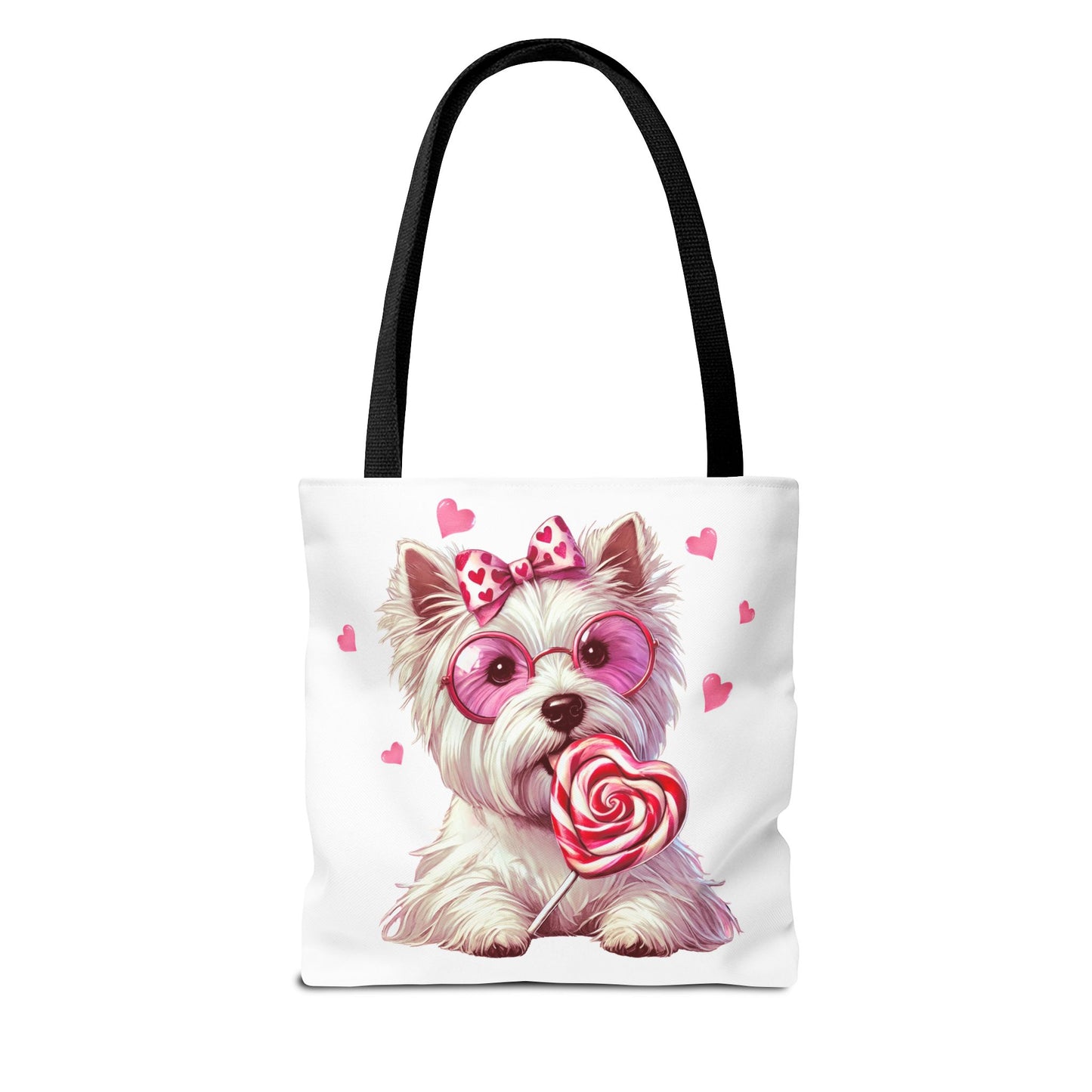 Cute West Highland White Dog Love Tote Bag - Adorable Pet Lover's Gift