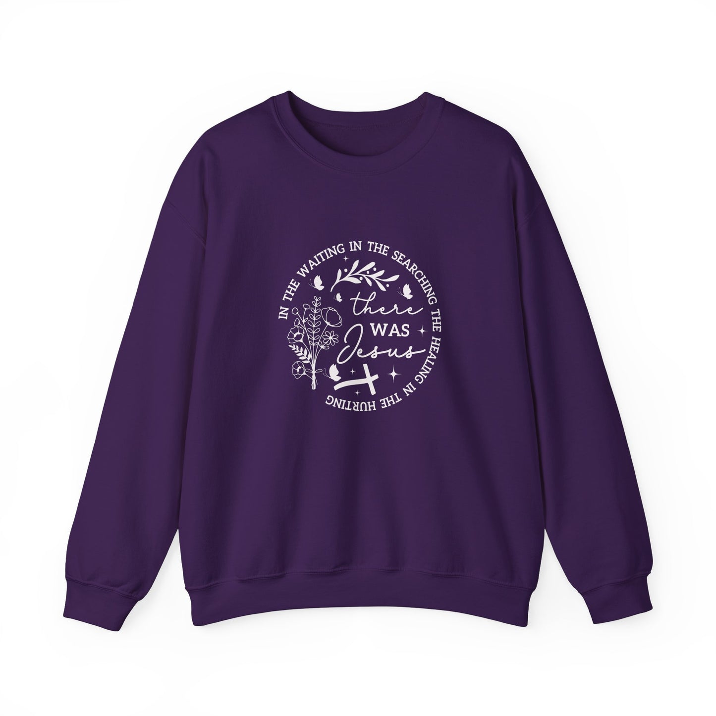 Faith & Comfort Crewneck Sweatshirt - 'In the Waiting' Design
