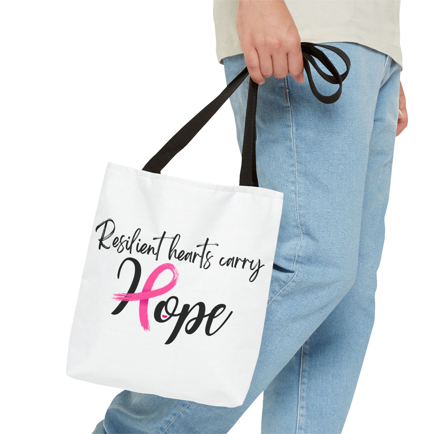 Hope Tote Bag - Resilient Hearts Carry Inspirational Design