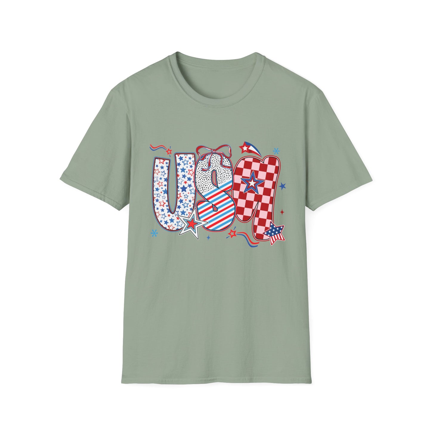 USA Themed T-Shirt - July 4th Celebration, Patriotic Apparel, Independence Day Gift
