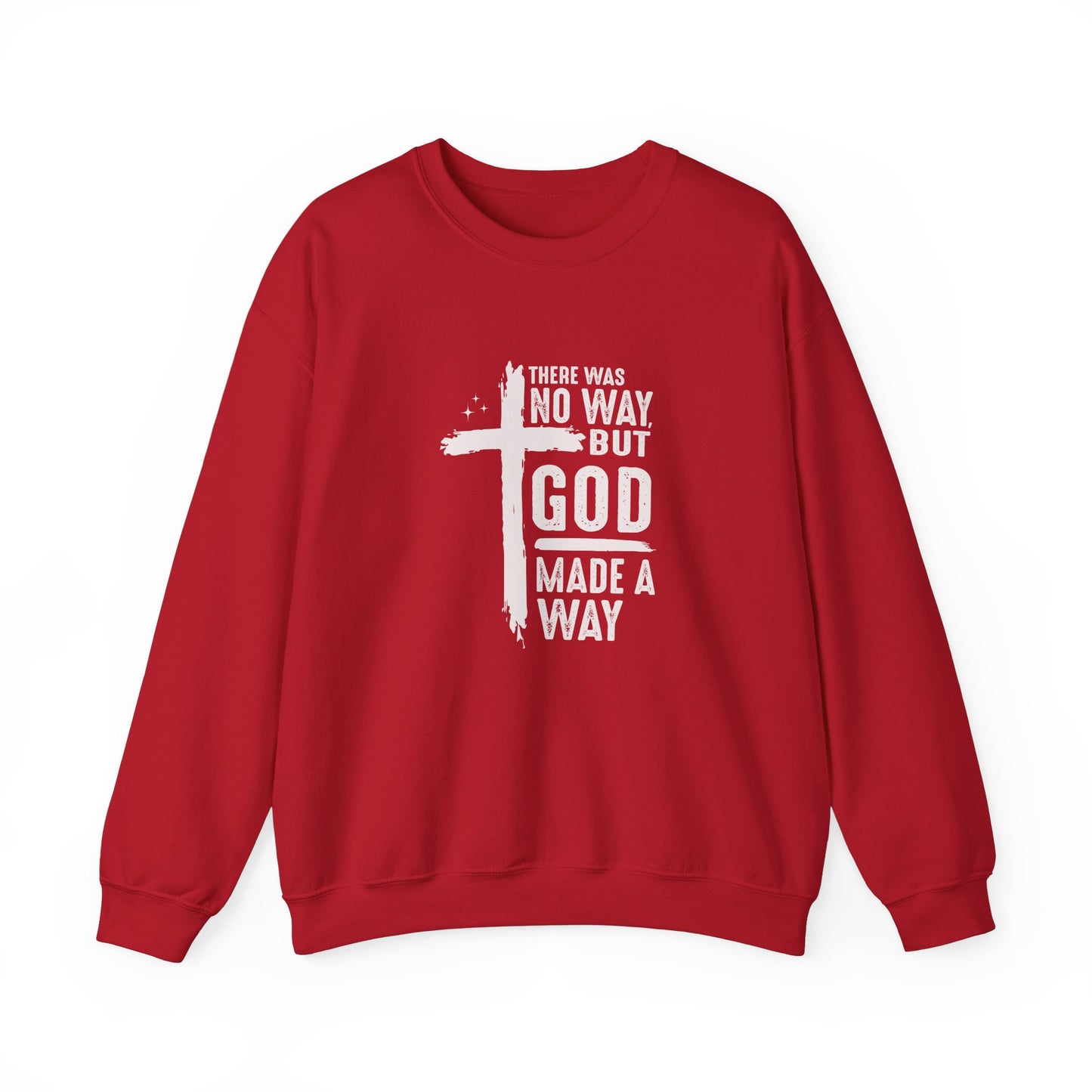 Inspirational Christian Crewneck Sweatshirt - 'God Made a Way'