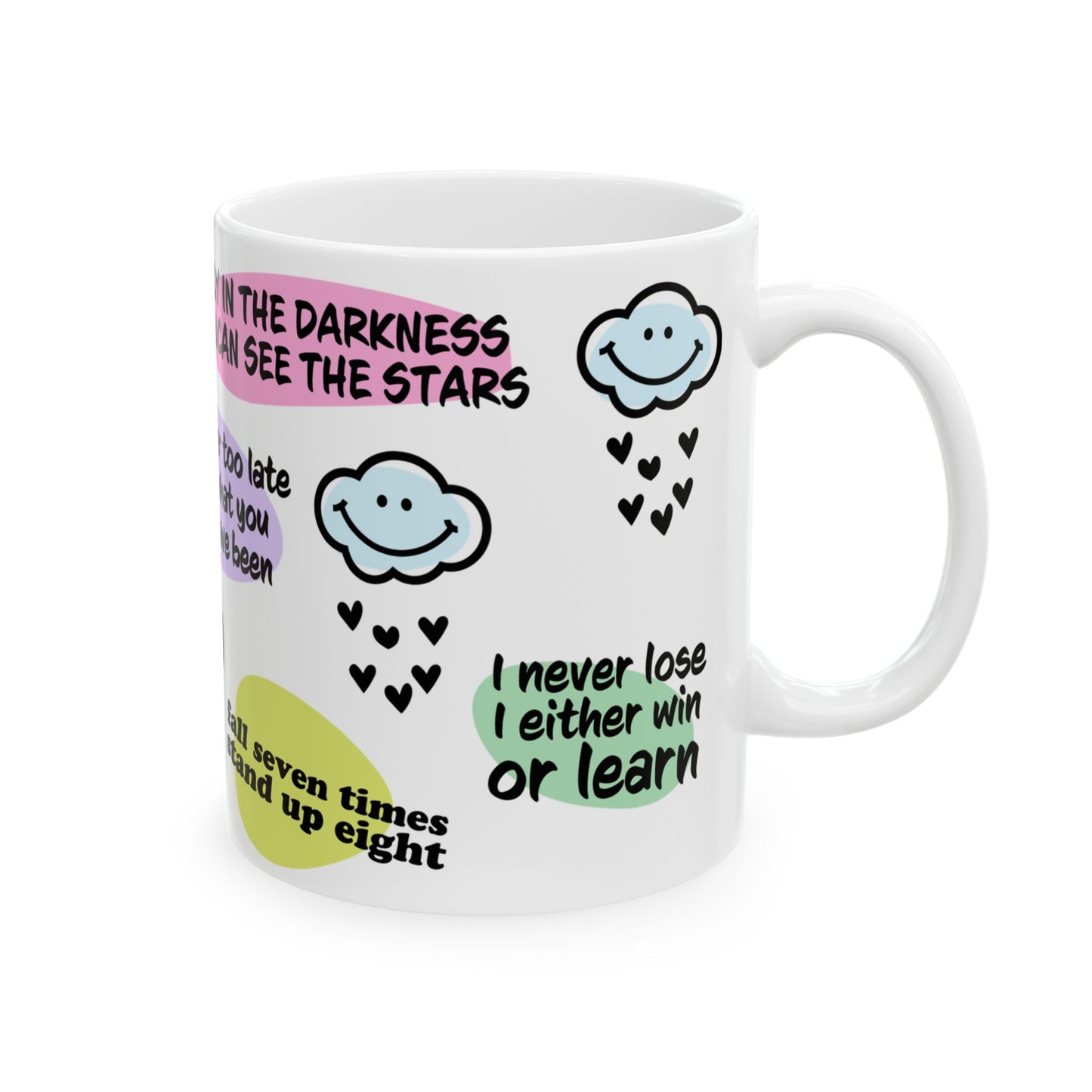 Motivational Ceramic Mug | Inspirational Quotes & Uplifting Design | 11oz & 15oz
